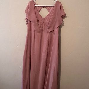 AZAZIE dusty pink maxi dress
